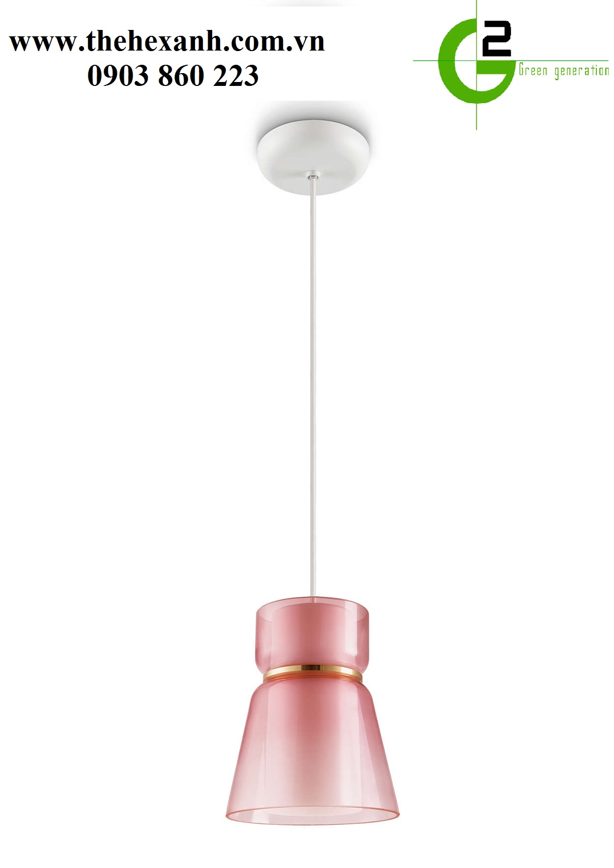 Đèn thả Philips Jars pendant hồng