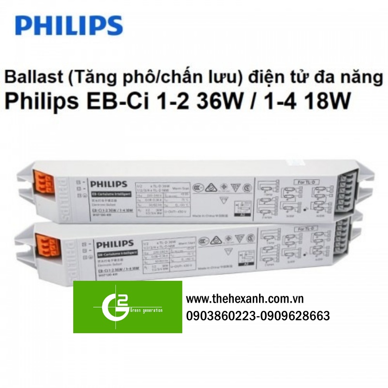 Ballast điện tử EB-Ci 1-2 14-28W 220-240v 50/60 Hz