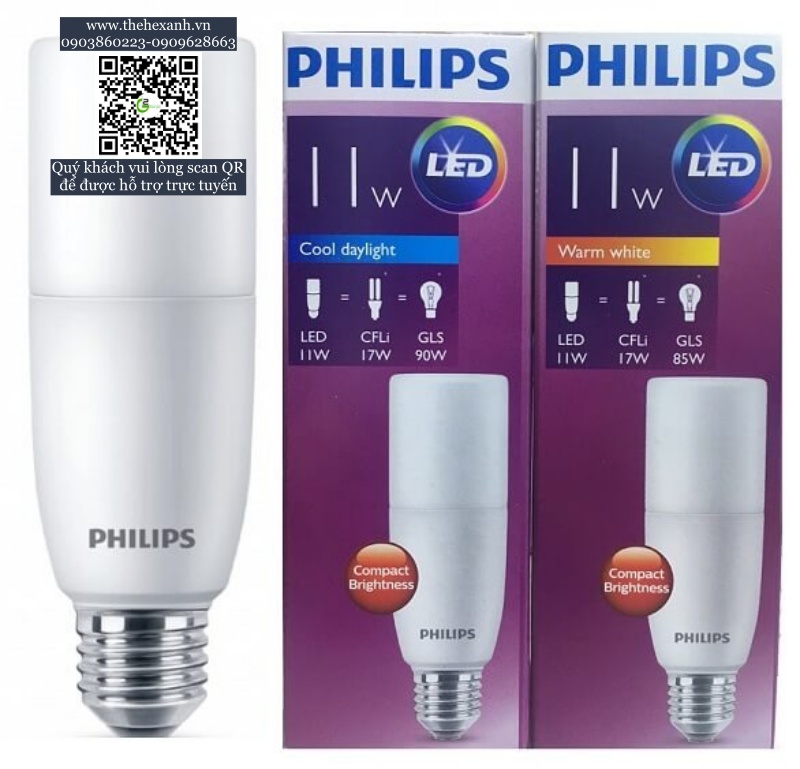 Bóng đèn LED stick PHILIPS 11W E27