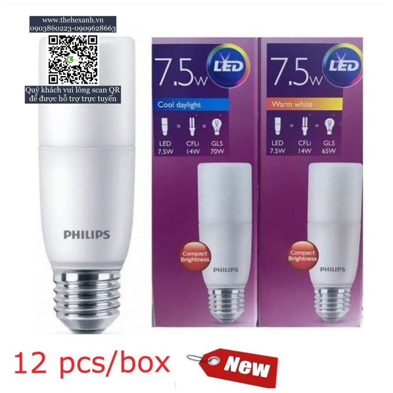 Bóng Led Stick Philips 7.5w